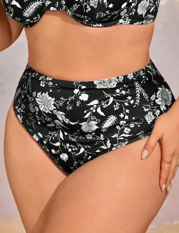 Chilot de  baie SHEIN CURVE, negru