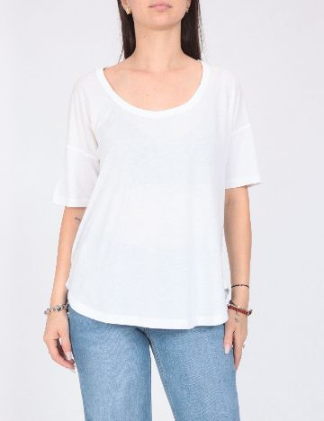 Tricou Oversize Pull&Bear, alb