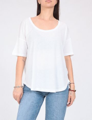 Tricou Oversize Pull&Bear, alb