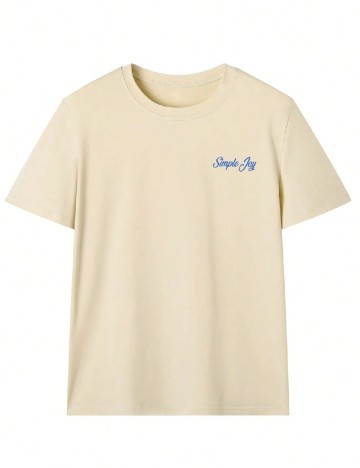 Tricou Oversize SHEIN, crem