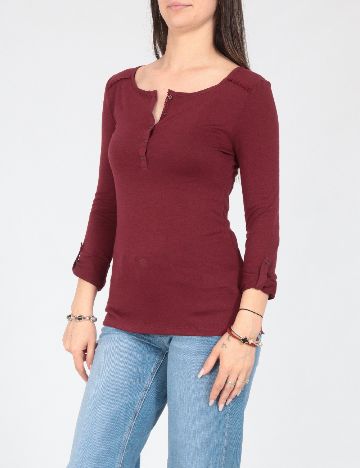 Bluza Pull&Bear, visiniu