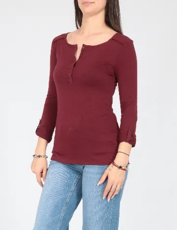 Bluza Pull&Bear, visiniu