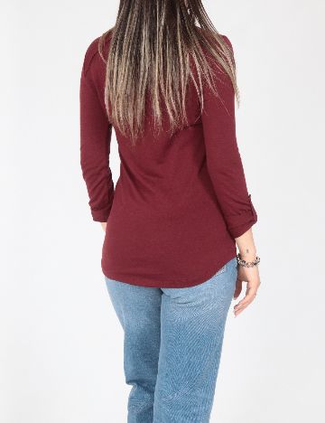 Bluza Pull&Bear, visiniu