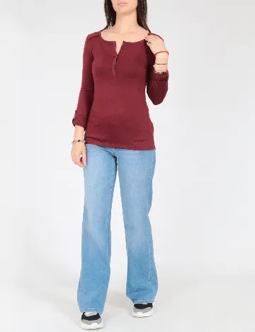 Bluza Pull&Bear, visiniu