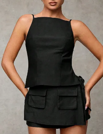 Top SHEIN, negru