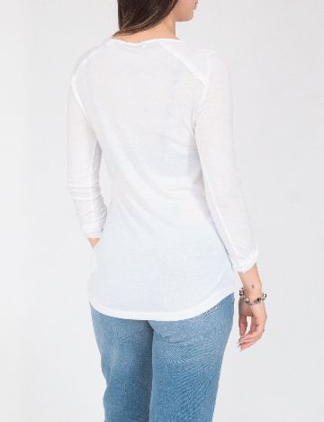 Bluza Pull&Bear, alb