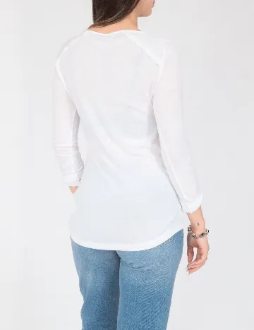 Bluza Pull&Bear, alb