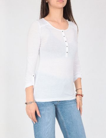 Bluza Pull&Bear, alb