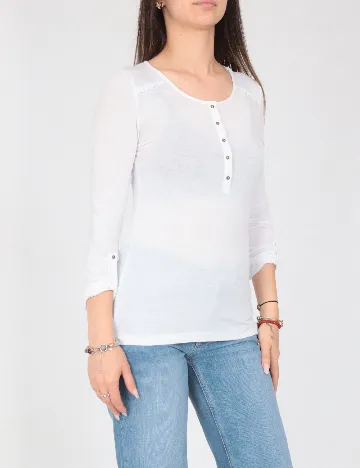 Bluza Pull&Bear, alb