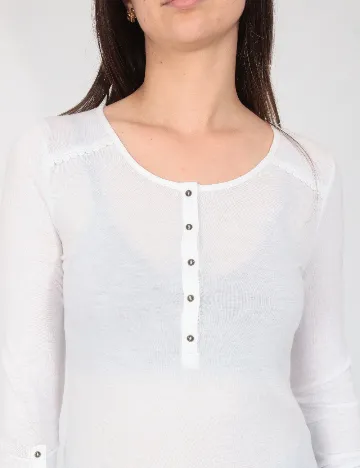 Bluza Pull&Bear, alb