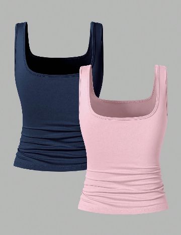 Set Maiouri 2 bucati Shein Kids, roz/bleumarin