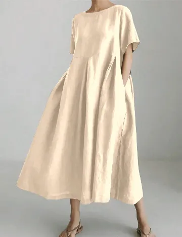 Rochie medie SHEIN, crem