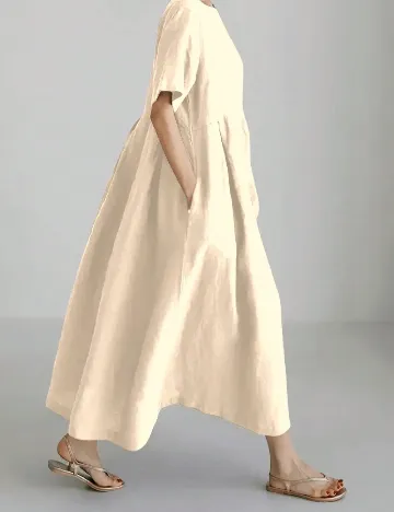 Rochie medie SHEIN, crem