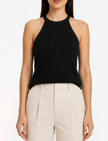 Top Pull&Bear, negru