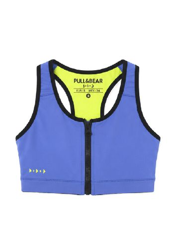 Bustiera Pull&Bear, albastru