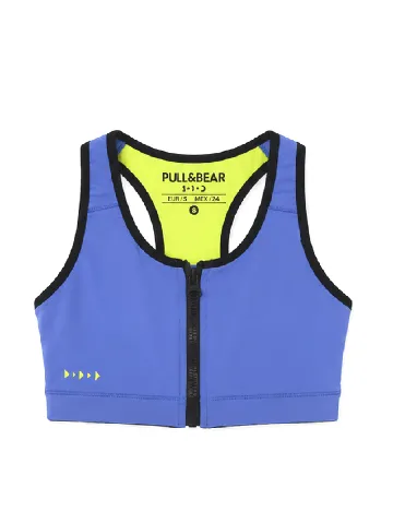 Bustiera Pull&Bear, albastru