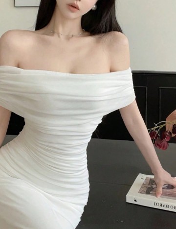 Rochie lunga SHEIN, alb