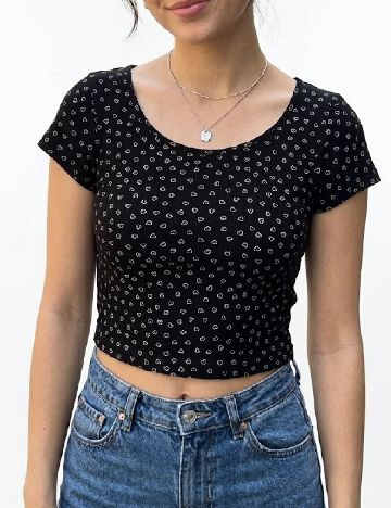Top Pull&Bear, negru