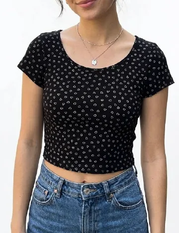 Top Pull&Bear, negru