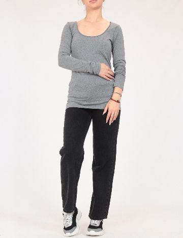 Bluza Pull&Bear, gri