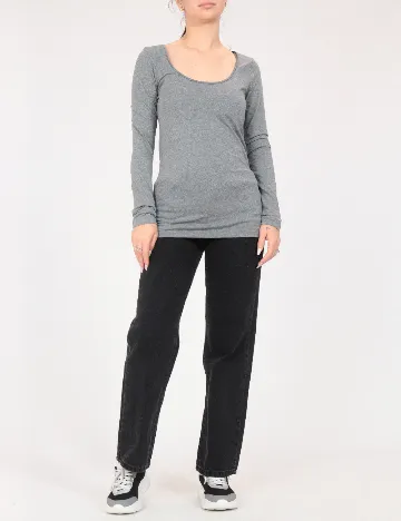 Bluza Pull&Bear, gri