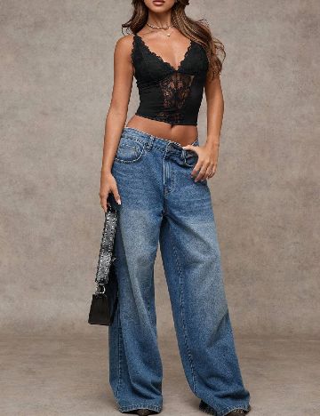 Top SHEIN, negru