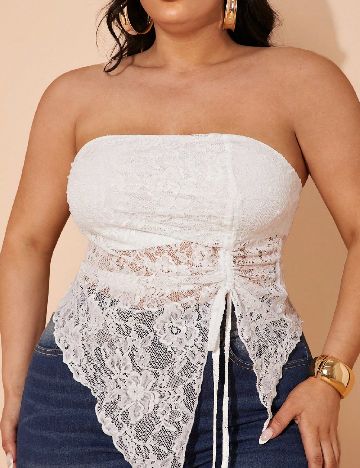 Top SHEIN CURVE, alb