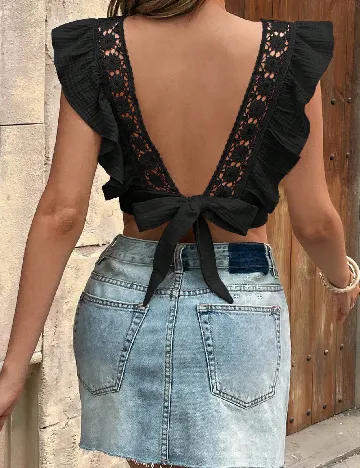 Top SHEIN, negru
