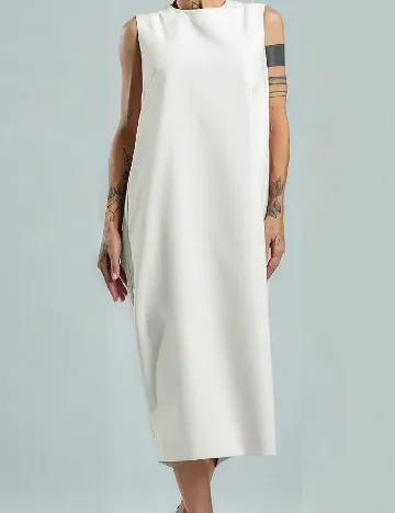 Rochie medie SHEIN, alb