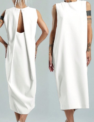 Rochie medie SHEIN, alb