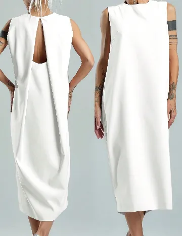Rochie medie SHEIN, alb