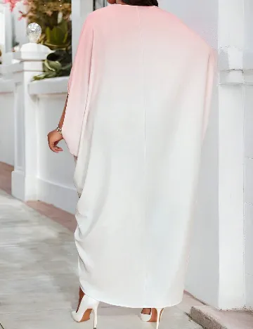 Rochie lunga SHEIN CURVE, roz/alb