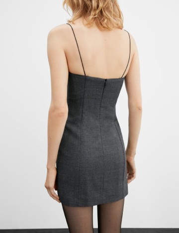 Rochie scurta Mango, gri