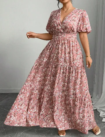 Rochie lunga SHEIN CURVE, roz