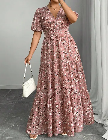Rochie lunga SHEIN CURVE, roz