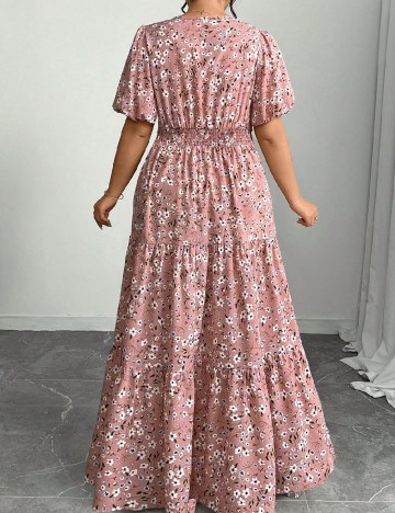 Rochie lunga SHEIN CURVE, roz