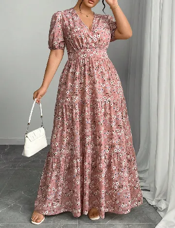 Rochie lunga SHEIN CURVE, roz