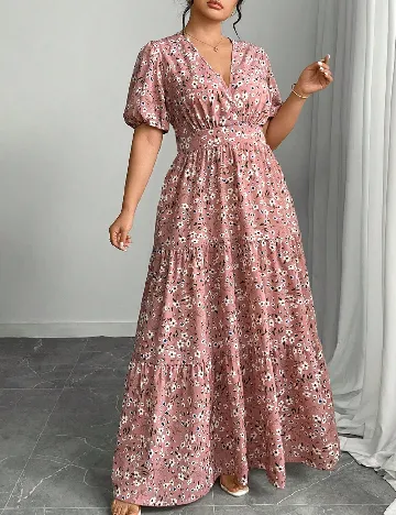 Rochie lunga SHEIN CURVE, roz