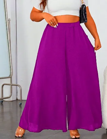 Pantaloni SHEIN CURVE, mov