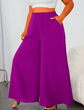 Pantaloni SHEIN CURVE, mov