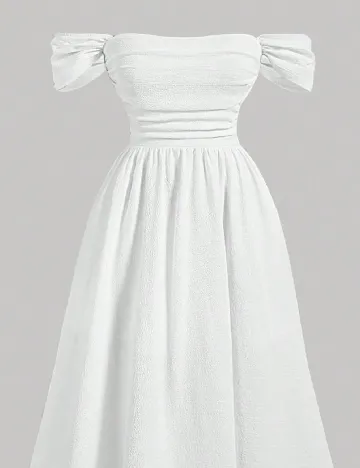 Rochie medie SHEIN CURVE, alb