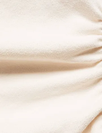 Rochie medie Mango, ecru