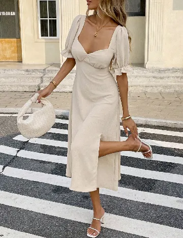 Rochie medie SHEIN, bej