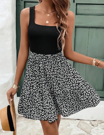 Rochie scurta Poeselle, negru