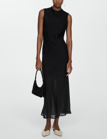 Rochie lunga Mango, negru