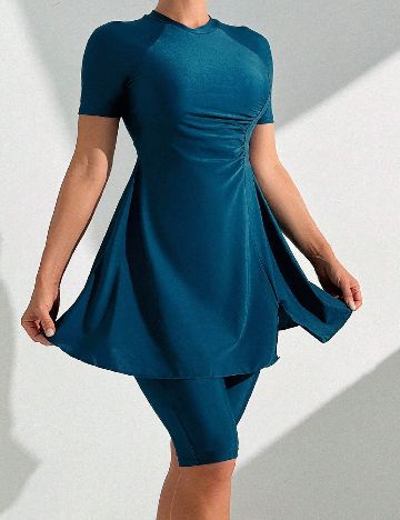 Costum de baie SHEIN, albastru