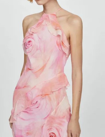 Rochie lunga Mango, roz