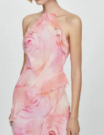 Rochie lunga Mango, roz