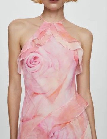 Rochie lunga Mango, roz