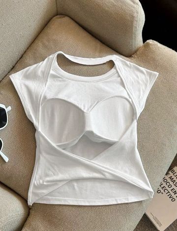 Top SHEIN, alb